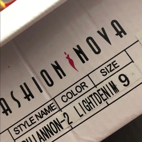 Denim fashion nova over the knee heels - Picture 3 of 4